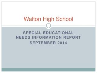 Walton High School