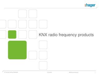 KNX radio frequency products