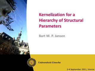 Kernelization for a Hierarchy of Structural Parameters