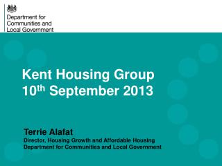 Kent Housing Group 10 th September 2013