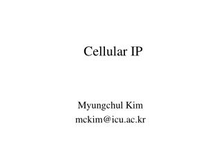 Cellular IP