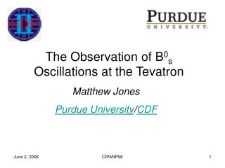 The Observation of B 0 s Oscillations at the Tevatron