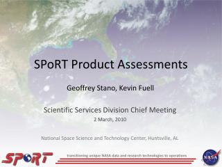 SPoRT Product Assessments