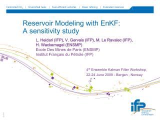 Reservoir Modeling with EnKF: A sensitivity study