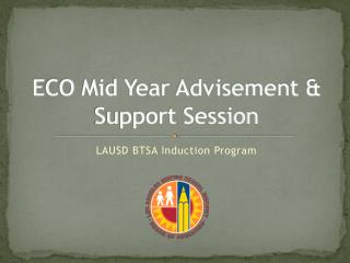 ECO Mid Year Advisement &amp; Support Session