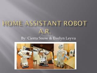 Home assistant robot a.r .