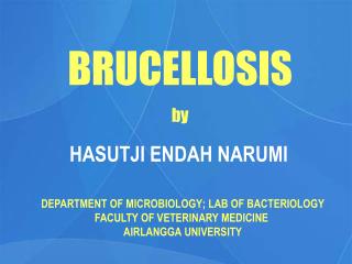 BRUCELLOSIS by
