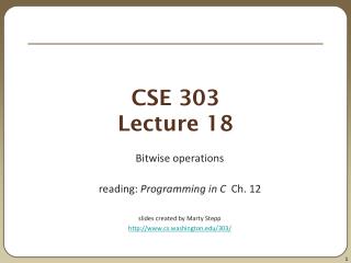 CSE 303 Lecture 18