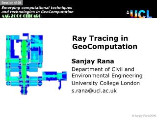 Ray Tracing in GeoComputation