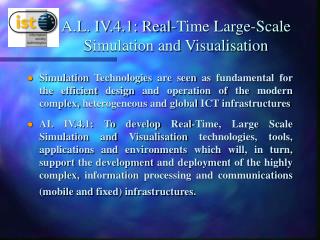 A.L. IV.4.1: Real-Time Large-Scale Simulation and Visualisation
