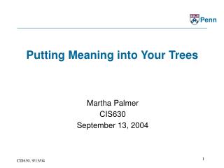Putting Meaning into Your Trees