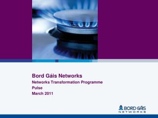 Bord Gáis Networks Networks Transformation Programme Pulse March 2011