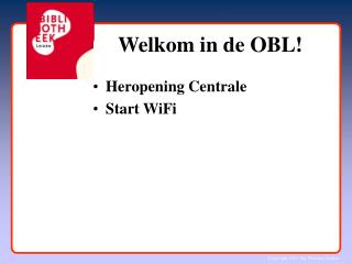 Welkom in de OBL!