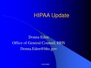 HIPAA Update