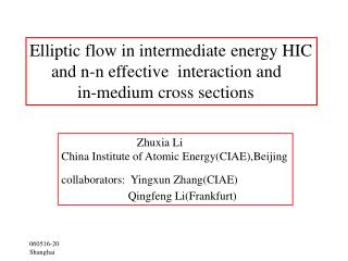 Elliptic flow in intermediate energy HIC and n-n effective interaction and