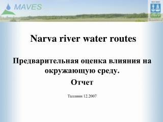 Narva river water routes