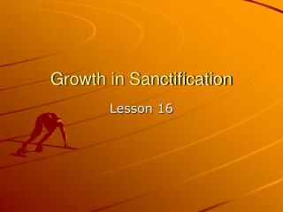 Growth in Sanctification