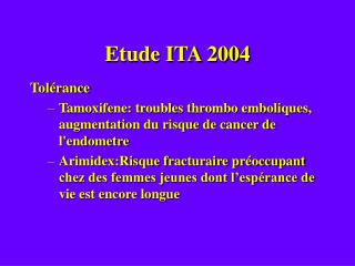 Etude ITA 2004
