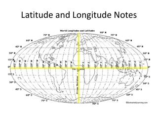 Latitude and Longitude Notes