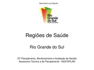 Regiões de Saúde Rio Grande do Sul