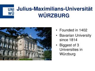 Julius-Maximilians-Universität WÜRZBURG