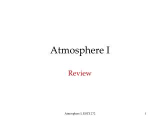 Atmosphere I