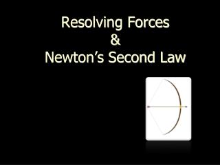 Resolving Forces &amp; Newton’s Second Law