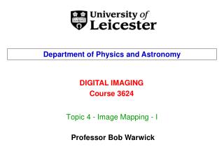 Topic 4 - Image Mapping - I