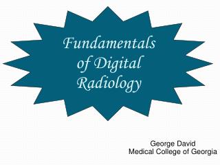 Fundamentals of Digital Radiology