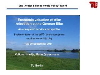 2nd „ Water Science meets Policy“ Event