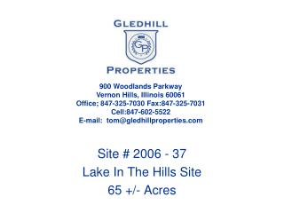 Site # 2006 - 37 Lake In The Hills Site 65 +/- Acres