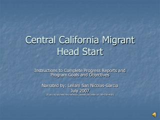Central California Migrant Head Start