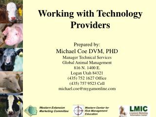 Working with Technology Providers