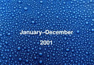 January–December 2001