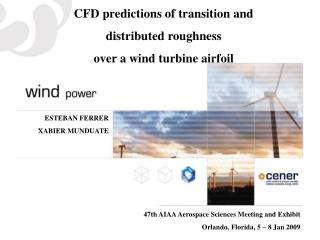 CFD predictions of transition and distributed roughness over a wind turbine airfoil
