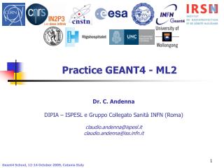 Practice GEANT4 - ML2