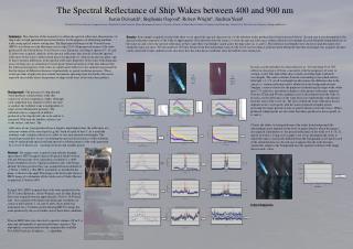 The Spectral Reflectance of Ship Wakes between 400 and 900 nm