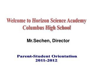 Welcome to Horizon Science Academy Columbus High School