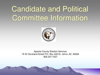 Candidate and Political Committee Information