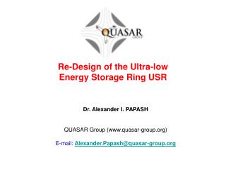 Dr. Alexander I. PAPASH QUASAR Group (quasar-group)