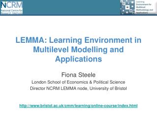 LEMMA: Learning Environment in Multilevel Modelling and Applications