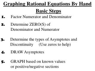 Graphing Rational Equations By Hand