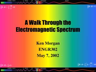 A Walk Through the Electromagnetic Spectrum