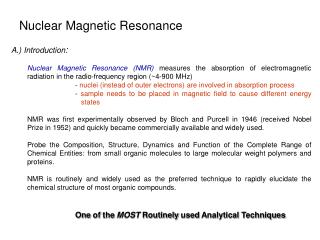 Nuclear Magnetic Resonance