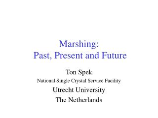 Marshing: Past, Present and Future