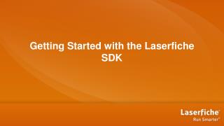 Getting Started with the Laserfiche SDK