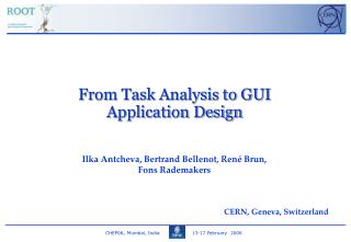 From Task Analysis to GUI Application Design