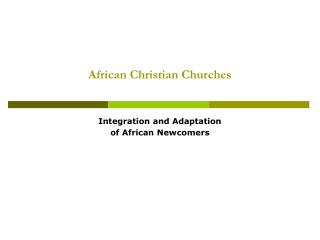 African Christian Churches