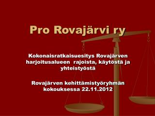 Pro Rovajärvi ry