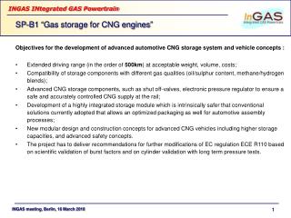 Objectives for the development of advanced automotive CNG storage system and vehicle concepts :